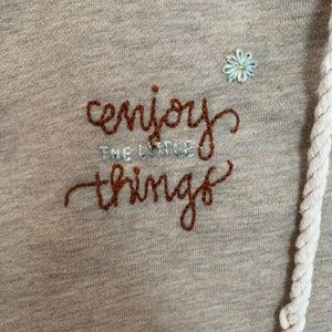Handmade embroidered sweatshirt